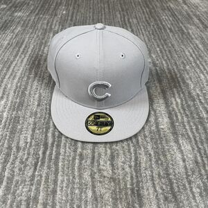Chicago Cubs Hat Cap Fitted Mens 7 3/8 Gray Todd Snyder Baseball 59FIFTY New Era
